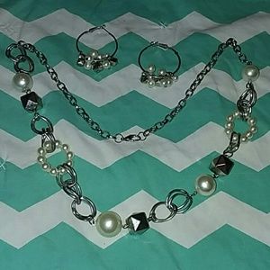 Chunky Necklace with Matching earings